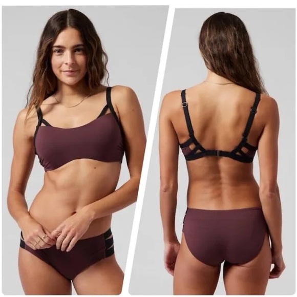 NWT ATHLETA PALM BRA CUP BIKINI TOP - Picture 4 of 8